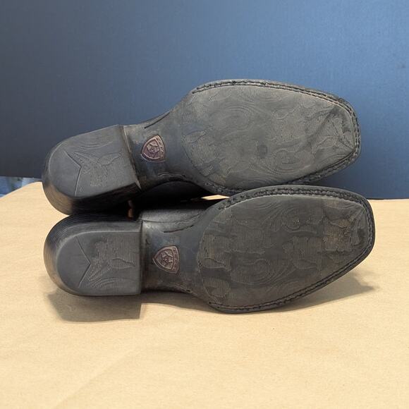 Ariat Legend Square Toe Leather Cowboy Boots Embrodiered Western Cowgirl Womens - Picture 7 of 12